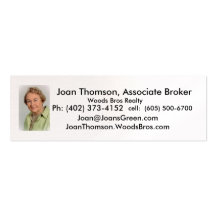Thomson.Joan, Joan Thomson, Associate Broker, W... Business Cards
