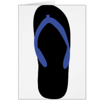 thong -  beach thongs cards
