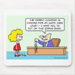 thong bikini businessman secretary mouse pads