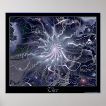 Thor poster - black border