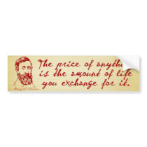 Thoreau Disobedience Bumper Sticker bumper stickers
