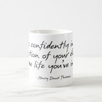 Thoreau Quote Mug mugs