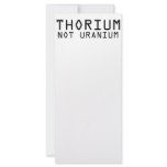 Thorium Not Uranium rack cards