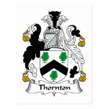 Thornton Family Crest Post Card