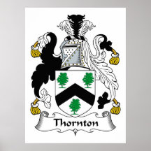 Thornton Family Crest Print