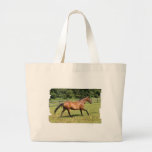 Thoroughbred in a Field Canvas Bags