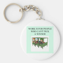 thoroughbred racing lovers keychain