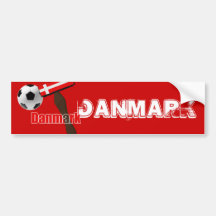 Thors Hammer Danmark Dynamite Fodbold gear Bumper Sticker