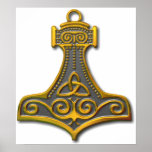 Thor's Hammer-gold posters