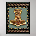 Thors Hammer Poster Print