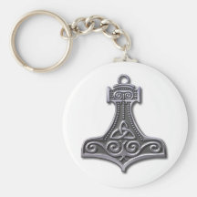 Thor's Hammer-silver Key Chains