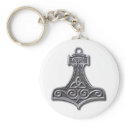 Thor's Hammer-silver keychains