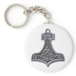 Thor's Hammer-silver keychains