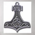 Thor's Hammer-silver posters
