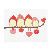 Those Birds On Valentines DAy Post Cards