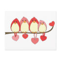 Those Birds On Valentines DAy postcards