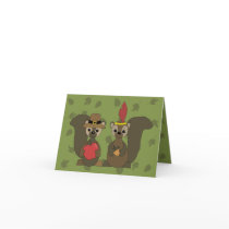 Those Thanksgiving Squirrels Greeting Cards