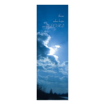 those who hope in the LORD - Bookmark Business Cards by wierka