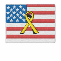 "Those Who Serve in Harms Way" Tribute Embroidered Polo Shirt