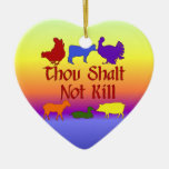 Thou Shalt Not Kill Ornament
