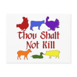 Thou Shalt Not Kill postcards