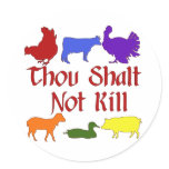 Thou Shalt Not Kill stickers