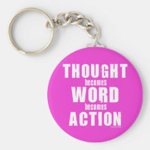 Thought Word Action Key Chain