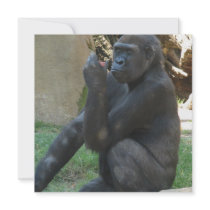 Thoughtful Gorilla Invitations