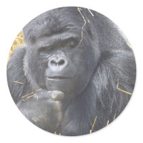 Thoughtful Gorilla Sticker