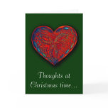 Thoughts at Christmas time... Romantic greeting Greeting Cards