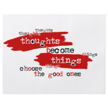 Thoughts become things flyer design