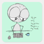 thoughts in my head - sticker