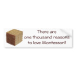Thousand Reasons to Love Montessori Bumper Sticker
