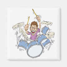thrashing drummer magnets