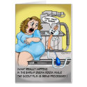 "Threatening Enema" card