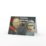THREATENING HALLOWEEN INVITATION GREETING CARD