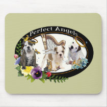 Three American  Bulldog Angel Gifts Mousepad
