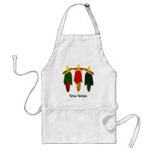 Three Amigo Friends Hot Peppers Apron