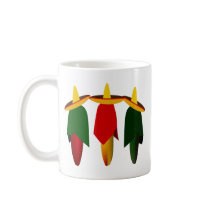 Three Amigo Hot Peppers Mugs