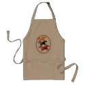Three Ancient Horses Oval Apron