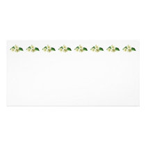 Three Apple Blossoms Customized Photo Card
