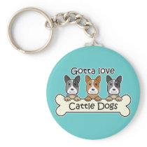 Three Australian Cattle Dogs