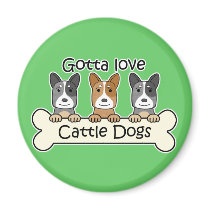 Three Australian Cattle Dogs