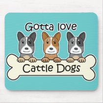 Three Australian Cattle Dogs