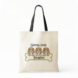 Three Beagles Tote Bag