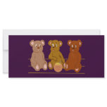 Three Bears Bookmark Rack Cards