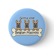 Three Belgian Malinois Pins