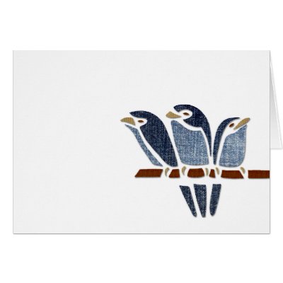 Three Birds Greeting Card by litabug
