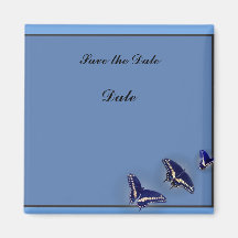 Three Black Swallowtail Fridge Magnet
