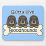 Three Bloodhounds Mouse Mat